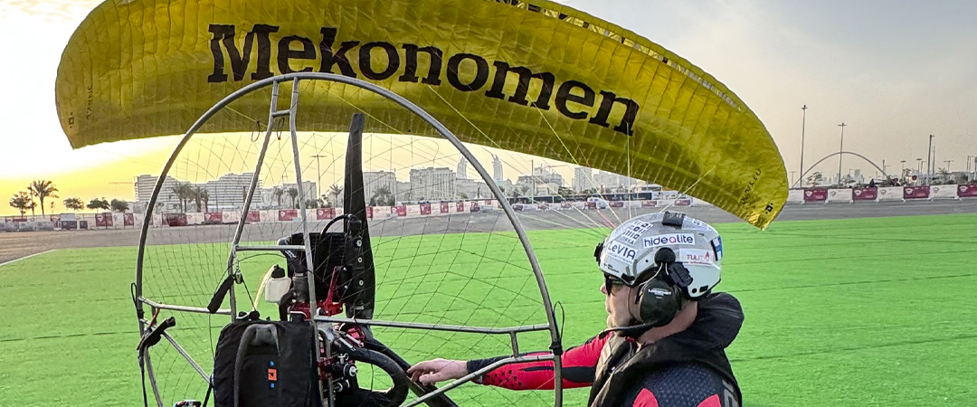 Mekonomen Suomi yhteistyöhön varjoliitäjä Mika Virolaisen kanssa: kohta mennään satasta myös ilmassa!